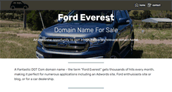 Desktop Screenshot of fordeverest.com